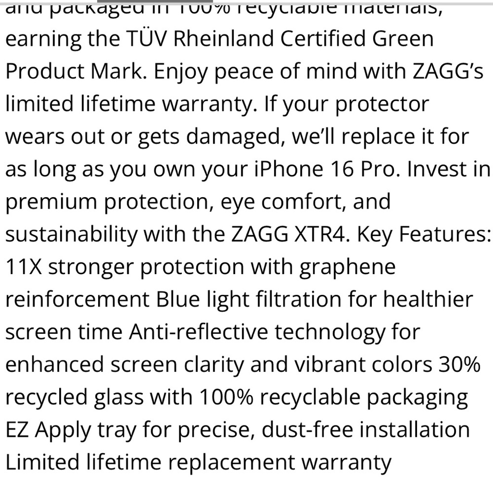 iPhone 16 Pro Invisible Screen Protector - Picture 4 of 7